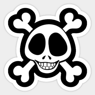 Pirate Skull Design - Smiling Death Sticker